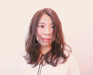 セミロング カラー soins de MaLilyのヘアスタイル