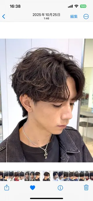 パーマ メンズ ゆきえ🤍 fifth/パーマ‪のヘアスタイル