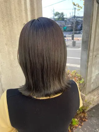 ミディアム カラー ブランシェ神領店 笹原渚紗のヘアスタイル