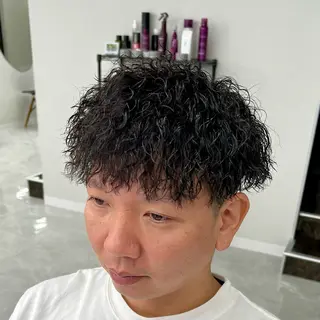 ショート メンズパーマ名人 TAKUMAのヘアスタイル
