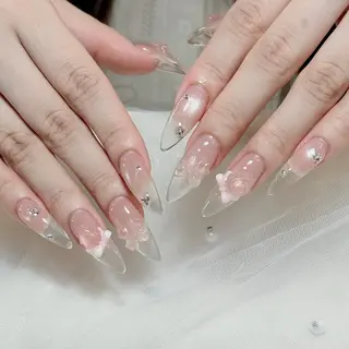 ネイル 🎀nana🫧 ワンホンネイル🎀のネイルデザイン