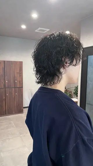 パーマ メンズ パーマスタイル特化◎ 永戸圭汰のヘアスタイル