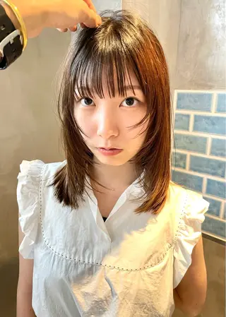 ミディアム 👑ボブはお任せ ミヤノ👑のヘアスタイル