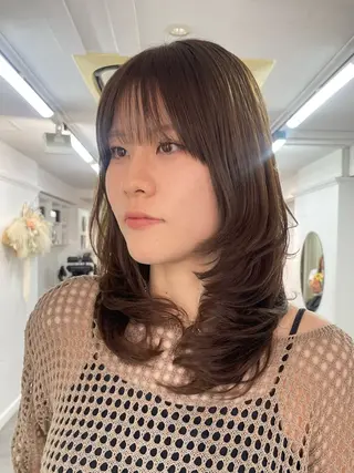 ミディアム 野町好花 レイヤー/髪質改善のヘアスタイル