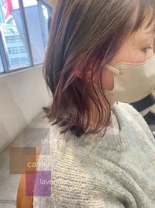 ミディアム 似合わせレイヤー 阿波座/ふじむらのヘアスタイル