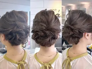 ミディアム レイヤー/艶髪カラー 森本くるみのヘアスタイル