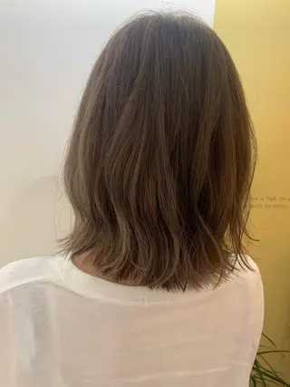 ミディアム カラー ハブヘアー ハブヘアーのヘアスタイル