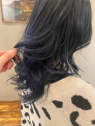 セミロング 新宿/顔周りカット +レイヤー=しずく♩のヘアスタイル