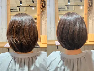 カラー ミディアム 野村 果音(カノン)のヘアスタイル