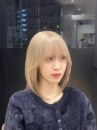 ミディアム カラー 上品なダブルカラー✨ 藤江 広人のヘアスタイル