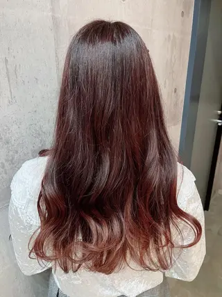 ロング カラー art-Lago 宮司のヘアスタイル