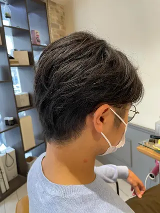 メンズ 鈴木弥月/大人ボブ× 透明感カラーのヘアスタイル