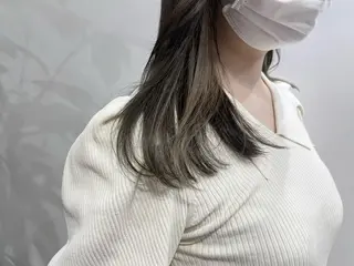 ミディアム カラー 湯田実津希🤎 ﾐﾙｸﾃｨ専門のヘアスタイル