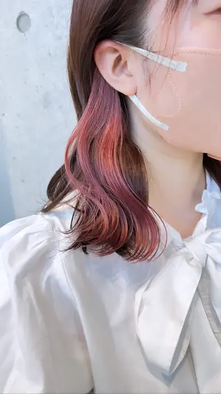 ミディアム カラー ブリーチなし/レイヤ ー特化🌈Tommyのヘアスタイル