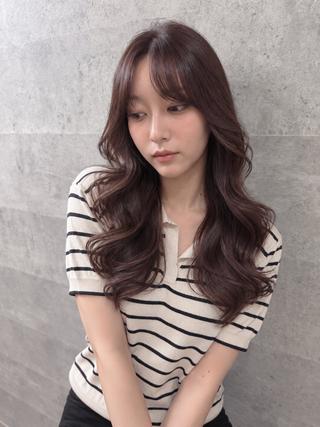 セミロング カラー Grow by NYNY 打越裕樹のヘアスタイル