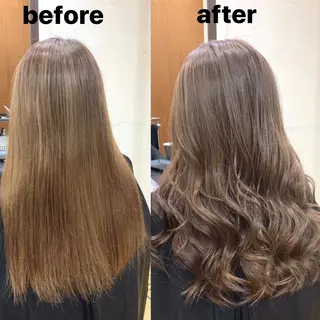 セミロング カラー 韓国レイヤーカット★ 小林大樹のヘアスタイル
