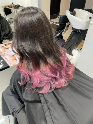 セミロング カラー パーマ ヘアアレンジ 💗無料カットモデル 募集中yu-ki💗のヘアスタイル