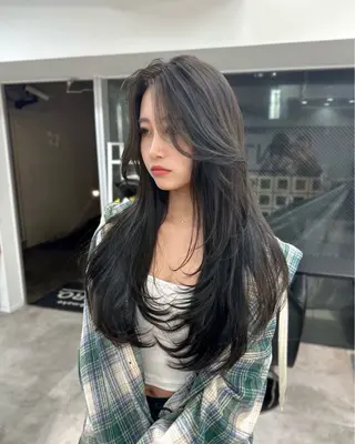 ロング カラー 韓国ヘア 店長NEGIのヘアスタイル