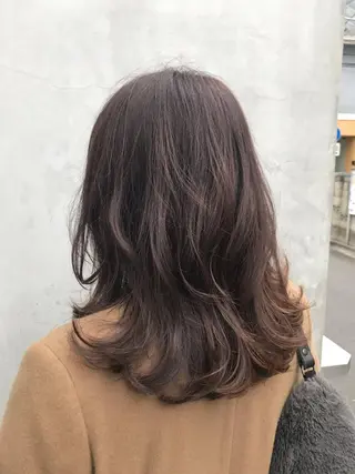 ミディアム カラー ご新規様限定 透明感カラーKANAのヘアスタイル