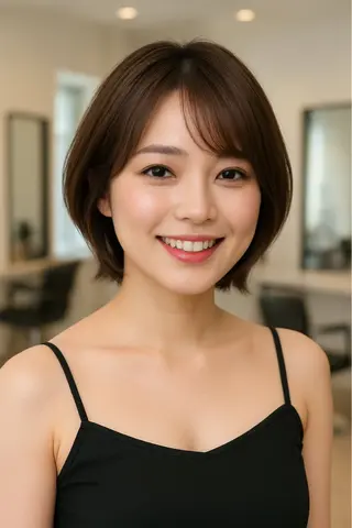 ショート 中野 茉莉のヘアスタイル