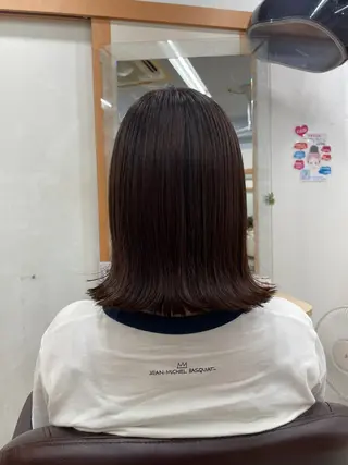 ミディアム カラー 柏田 かりんのヘアスタイル