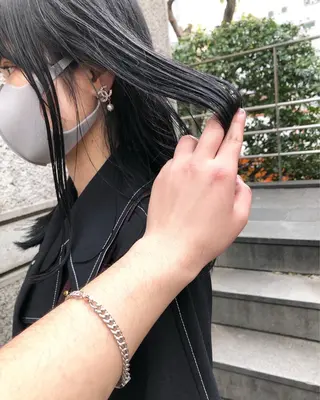セミロング カラー ヘアアレンジ メンズ特化✂️栗原 侑也のヘアスタイル