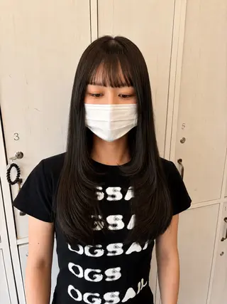 ロング カラー 🐝 chiba 🐻のヘアスタイル