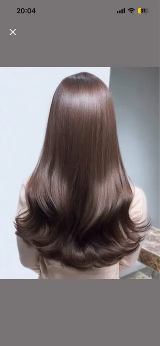 ロング パーマ 韓国×艶ハイトーンが かわいい✨️リオ🍒のヘアスタイル