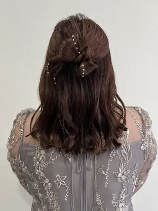 セミロング 山本 莉奈のヘアスタイル