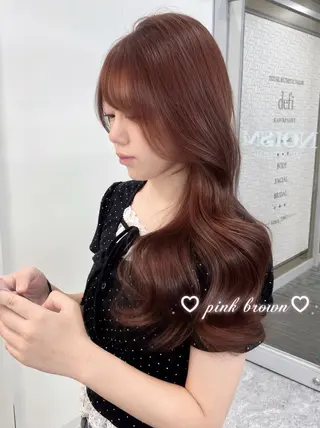 カラー ♡mao♡/顔周り /透明感カラー🎀のヘアスタイル
