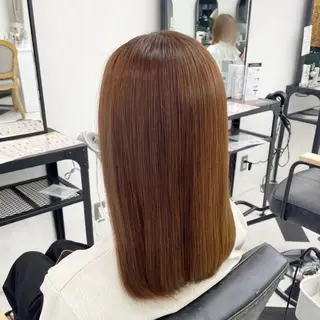 セミロング カラー パーマ ヘアアレンジ メンズ mona/ ストレートスタイル✨のヘアスタイル