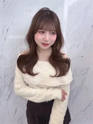 ロング カラー ParveMix🎀 稲垣 詞葉のヘアスタイル