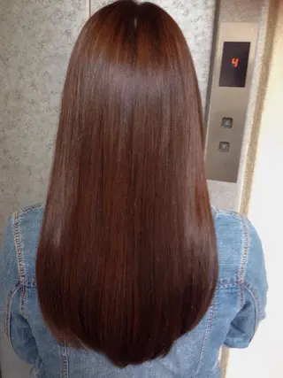 ロング カラー 熊谷 奈菜のヘアスタイル