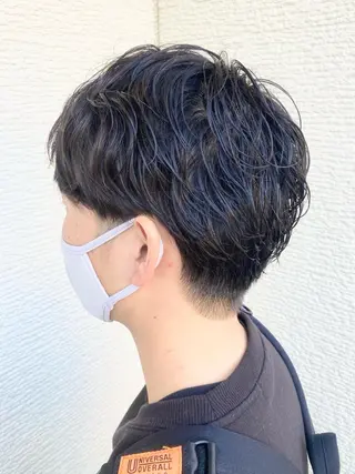 パーマ メンズ 葉田 綾乃のヘアスタイル