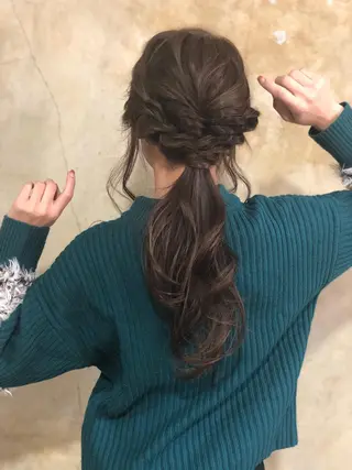 ロング ヘアアレンジ ハットリ ユウイチのヘアスタイル
