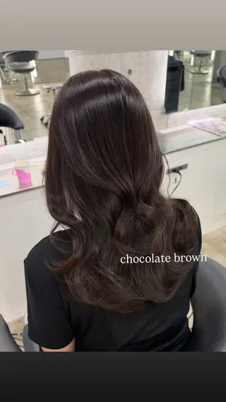 ロング カラー maho / 韓国風艶カラー🌙のヘアスタイル