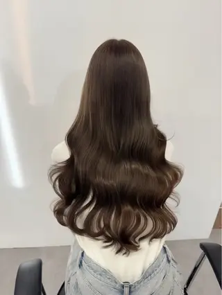 ロング カラー 速水 星來のヘアスタイル