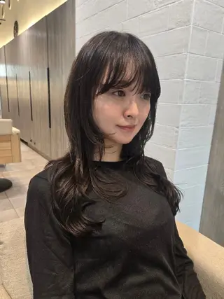 ロング 佐々木 美玖のヘアスタイル