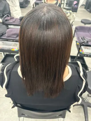 セミロング 野口 楓華のヘアスタイル