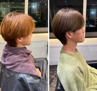 カラー メンズ 小澤 琉凪のヘアスタイル