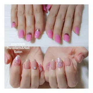 ミディアム ネイル 🐾enen style 🐾のネイルデザイン