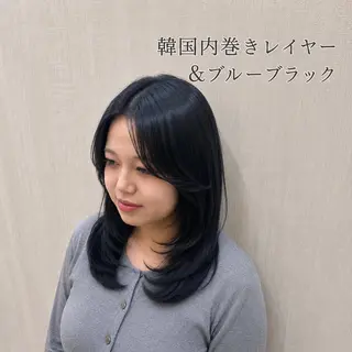 ミディアム 店長✨レイヤー✖️ 髪質改善✖️韓国ヘアのヘアスタイル