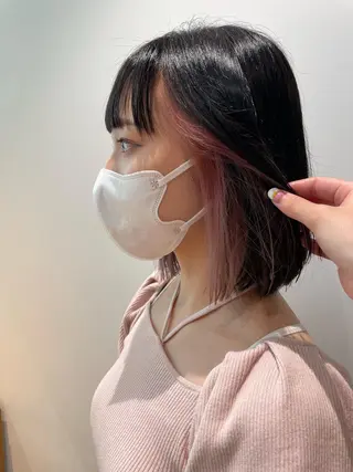 ショート カラー miu. ボブ/半個室サロンのヘアスタイル