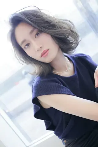 ミディアム メンズ縮毛矯正✂ 髪質改善✄金井雄司のヘアスタイル