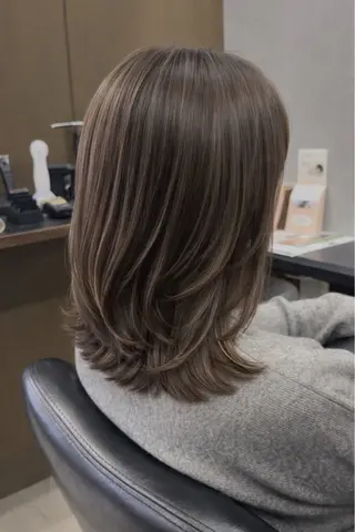 セミロング 藤中 隆悟のヘアスタイル