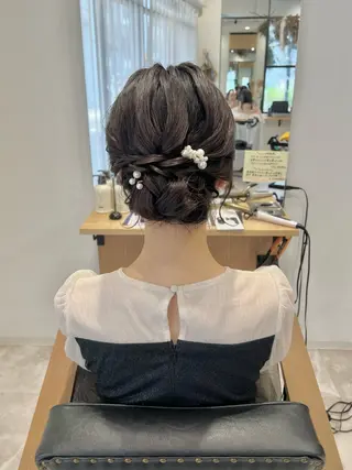 ロング ヘアアレンジ 黒阪 なみのヘアスタイル