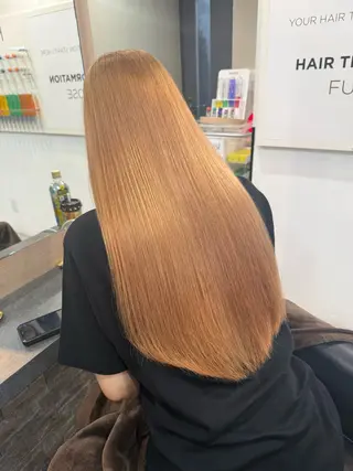 ロング RIEブリーチ& エクステ特化型のヘアスタイル