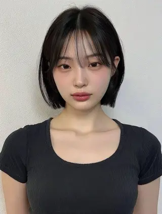 ミディアム 海野翔吾🇨🇳 ワンホンレイヤーのヘアスタイル