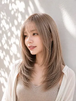セミロング terra✂️川嶋 大輔のヘアスタイル