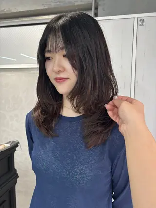 セミロング 玖須 綾音 /柔らかい海外ヘア♡のヘアスタイル